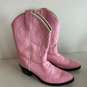 Old West Pink Heeled Boots